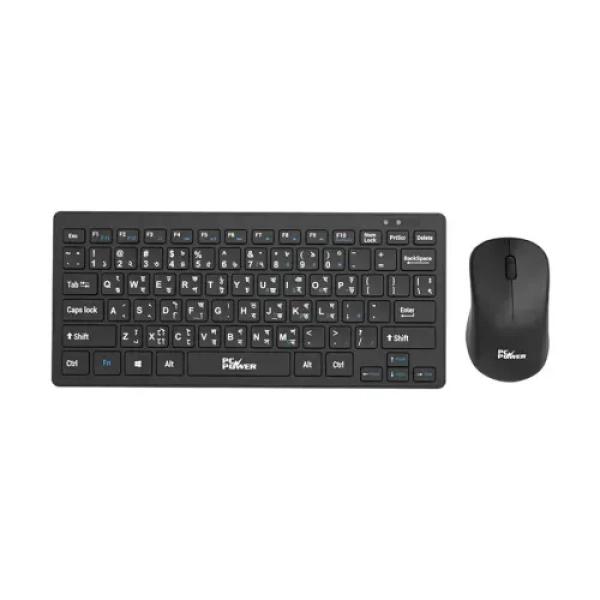 PC Power PCK-226 + PCM-936 Wireless Bangla Keyboard & Mouse Combo