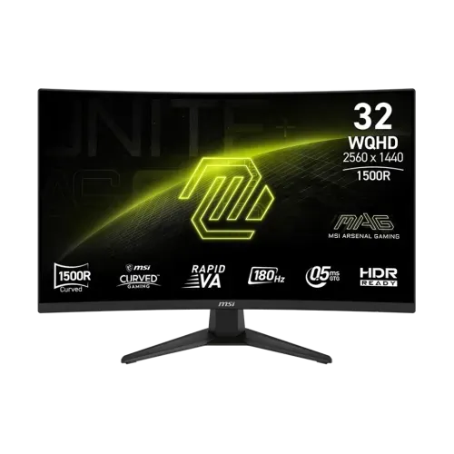 MSI MAG 321CQF E18 32" WQHD 180Hz Rapid VA Curve Gaming Monitor