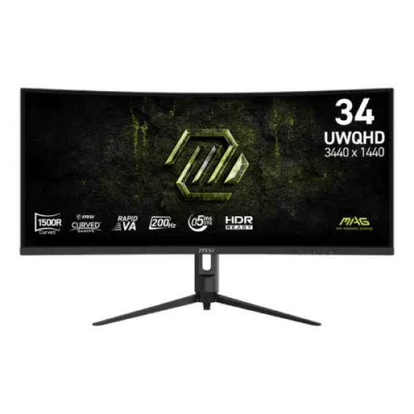 MSI MAG 342CQRF E20 34" UWQHD 200Hz VA Curved Gaming Monitor