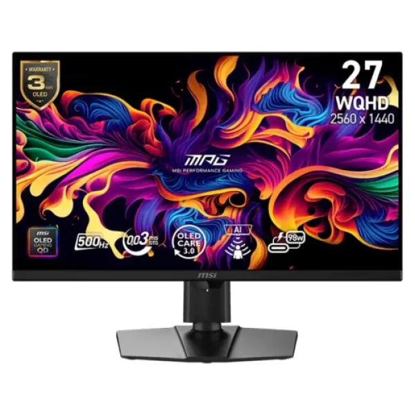 MSI MPG 271QR QD-OLED X50 26.5 Inch 2K WQHD Gaming Monitor