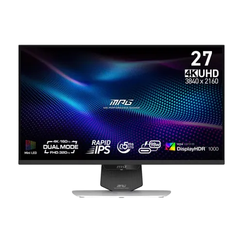 MSI MPG 274URDFW E16M 27" 320Hz 4K Rapid IPS Dual-Mode Gaming Monitor
