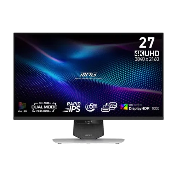 MSI MPG 274URDFW E16M 27" 320Hz 4K Rapid IPS Dual-Mode Gaming Monitor