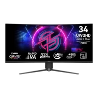 MSI MPG 346CQRF X24 UWQHD 240Hz Curved 34 inch Gaming Monitor