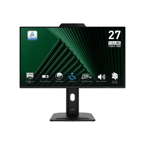 MSI PRO MP272PMG 27 Inch 120Hz FHD Monitor (Built in Webcam)
