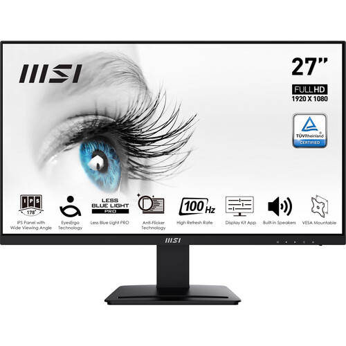 MSI PRO MP273A 100Hz 1ms FHD 27 inch IPS Monitor