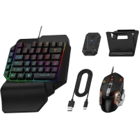 M1 Pro Plus 5 in 1 35 Keys Keyboard Mouse Combo For Mobile Gaming