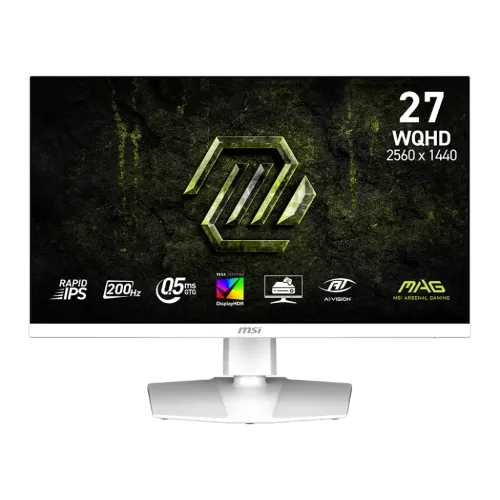 MSI MAG 274QRFW E20 200Hz 27 Inch Rapid IPS WQHD Gaming Monitor