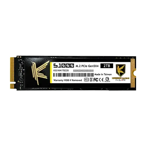 AITC KINGSMAN S1000 2TB M.2 2280 PCIe NVMe 2.0 SSD With DRAM & Heatshink