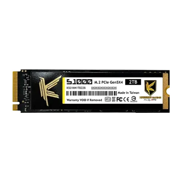 AITC KINGSMAN S1000 2TB M.2 2280 PCIe NVMe 2.0 SSD With DRAM & Heatshink